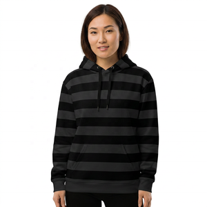 Sudadera con Capucha a Rayas para Hombre, Corte Regular, Tejida, Informal, con Bolsillo - Product Image 3