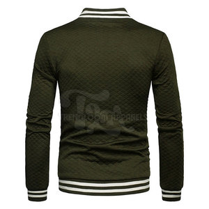 Fall Winter <b>Men's</b> Stand Collar Front Logo Custom Made Eco-Friendly <b>Lightweight</b> Quick Dry High Quality 100% Cotton <b>Jacket</b> - Product Image 3