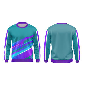 Sudadera de Felpa de Algodón de Alta Calidad para Hombre, Estilo Nuevo Personalizado, Cuello Redondo, Estampado Moderno, Ecológica, Lisa, Teñida, para Invierno - Product Image 1