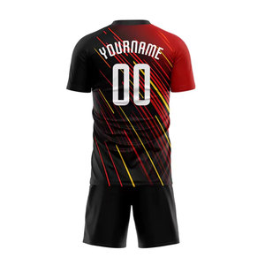 Camiseta de fútbol de alta calidad OEM, nuevo diseño de sublimación, ropa deportiva personalizada para hombres, uniforme de fútbol de temporada de verano para hombres - Product Image 3