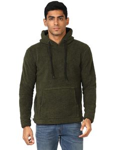 Sherpa polar pullover Hombres sudaderas con capucha hechas a medida estilo pesado grueso invierno cálido unisex capucha logotipo personalizado - Product Image 6