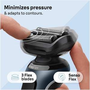 Afeitadora Eléctrica Braun Serie 6, Afeitadora Eléctrica Húmeda y Seca para Hombres con Accesorio Recortador de Barba EasyClick, Estándar de Carga - Product Image 4