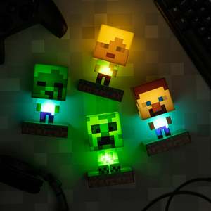Lampe de nuit LED 3D Creeper pour Minecraft, lumière d'ambiance en ABS avec contrôle tactile 7 couleurs pour la décoration de chambre - Product Image 6