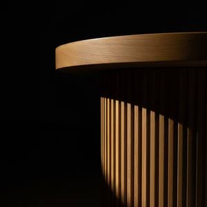 Mesa de Centro Moderna Cuadrada con una Pata de Pilar, Color Marrón Claro, Lujo Moderno, Color Dinámico Moderno - Product Image 5