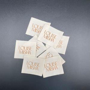 Tốt Nhất Bán Tùy Chỉnh 100% Cotton In Quần Áo Nhãn Vải Logo Tag In May Mềm Nhãn Cho Phụ Nữ Phù Hợp Với Và Túi Xách - Product Image 3