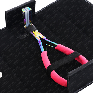 7in Hair Extension Tools <b>tape</b> in pliers with silicone soft pads <b>Tape</b>-in hair extension plier for Seamless Wefts stainless steel - Product Image 1