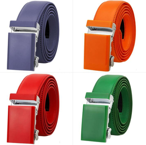 Cinturón de cuero genuino de piel de vaca negra de alta calidad para hombres TEXLERA marca Formal/estilo de negocios aleación hebilla de bloqueo automático en STOCK - Product Image 4