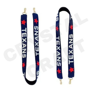 Boomer Sooner Beaded Purse Strap Customized White Gold Seed Bead Bag Straps Customized Beaded Strap for Bags - Product Image 6
