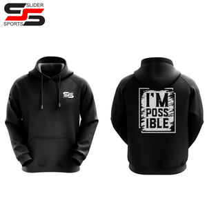 Custom Logo Men <b>Hoodie</b> Puff Heavyweight Sweatshirt <b>Hoodie</b> 500 Gsm DTG Screen Printing Embroidery Fleece Oversized Cotton <b>Hoodie</b> - Product Image 1