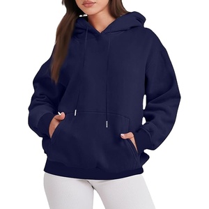 Sweat à capuche oversize pour femme 100% coton Tissu en polaire épais Hiver Coupe-vent Respirant Offrant chaleur et douceur - Product Image 2