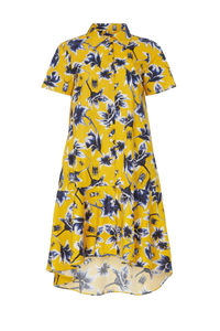 เดรสสั้นสีเหลืองสำหรับวันหยุดพักผ่อนและปาร์ตี้ - Product Image 6