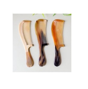 Peigne en corne de buffle fabriqué à la main personnalisé de haute qualité outil de coiffure écologique de l'Inde - Product Image 5