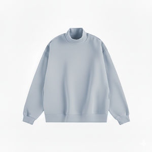 Soft Cozy Oversized Mockneck Winter Long Sweatshirt Women Warm Fleece Loose Fit Casual Pullover Korean Streetwear <b>Top</b> - Product Image 4