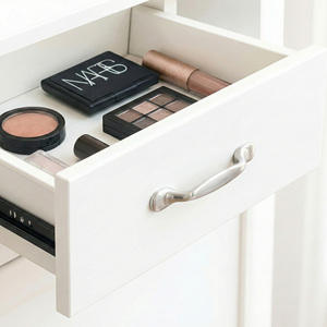 Tirador Moderno de Aleación de Zinc Estilo Mid-Century para Dormitorio, Baño, Comedor, Cómoda, Cajón, Armario - Forma Rectangular, Fácil Instalación con Agujero de 96mm - Product Image 6