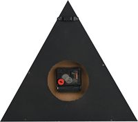 Reloj de pared de madera marrón de estilo náutico Vintage forma de triángulo con tema náutico Retro para decoración del hogar