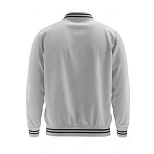 Vestes d'université décontractées OEM pour le traitement fini de fermeture à glissière à col rond de la saison hivernale - Product Image 2