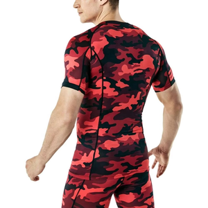 บริการ ODM คุณภาพสูง เสื้อรัดกล้ามเนื้อออกกำลังกายแบบสั่งทำพิเศษสำหรับผู้ชาย แขนยาว ผ้ายืดสแปนเด็กซ์/โพลีเอสเตอร์ พิมพ์ลายดิจิทัล - Product Image 5