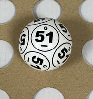 Producto superior Juegos de bolas de bingo de 1 a 75 colores Decoraciones de bolas de bingo tradicionales para equipos de bingo