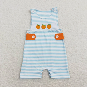 Ensemble robe et barboteuse pour bébés filles, imprimé citrouille, à pois et rayures, tenue décontractée pour tout-petits et nourrissons - Product Image 2
