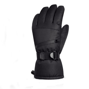 Gants de snowboard chauffants électriques imperméables et coupe-vent pour hommes et femmes, en polaire épaisse et chaude pour l'hiver, en polyester - Product Image 2