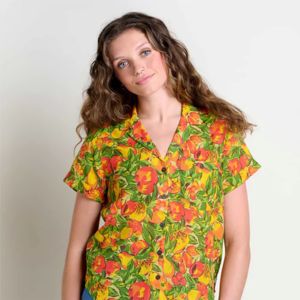 Camisa de algodón orgánico para mujer Manga larga Teñido naturalmente Ropa informal ecológica Perfecta para un clima más fresco - Product Image 1