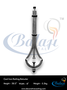 Panneaux de clôture de balcon en fonte d'aluminium moderne, couleur argent poli, hauteur de 28 pouces, fournisseur en gros OEM, usine - Product Image 3