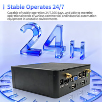 Nueva Mini PC Industrial sin Ventilador, Intel I5, 8GB RAM, Doble LAN, RS232, RS485, Caja de Aleación de Aluminio, Computadora Integrada para Automatización