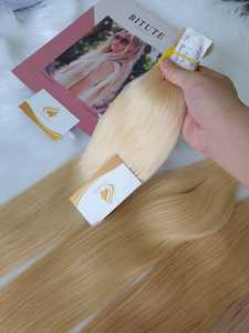 ผมต่อคุณภาพสูง 100% เวอร์จิ้น สเตรท ไม่ใช่เรมี่ แบบยกมัด สีสวยหรู พรีเมียม เส้นผมแท้ 100 กรัม เวียดนาม ราคาส่งที่ดีที่สุด - Product Image 1