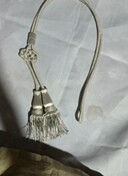 Venta al por mayor por encargo abogado lingote borla OEM con cable de encaje costura plana redonda flecos dorados borla de algodón adornos personalizados - Product Image 2