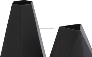 Vases à fleurs hexagonaux décoratifs en métal de haute qualité de la marque MDI, S/2, pour la maison, le jardin, le salon, les mariages, les fêtes - Product Image 5