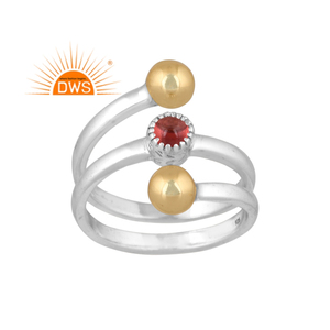 Best Quality Fine Sterling <b>Silver</b> Natural <b>Garnet</b> Gemstone Spiral <b>Ring</b> Custom Jewelry for Women Gift for Her - Product Image 1