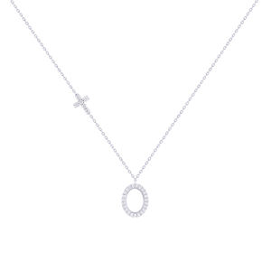 Elegante Colgante de Diamantes Redondos Chapado en Oro de 14K de Diseño de Lujo Rikhava, 29 Piedras, Certificado IGI, para Bodas, Compromisos y Fiestas - Product Image 2