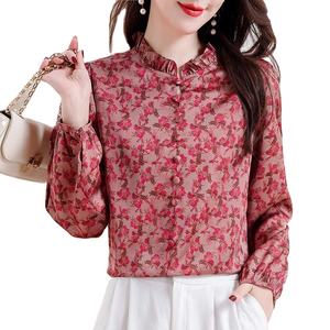 Casual 3D Printed Wholesale Shirt Premium Quality Stylish Summer Shirts Customize Design Long Sleeves Women's Shirts - Product Image 3