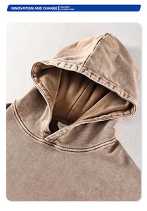 Premium 320 GSM Hoodies Durable Coton Unisexe Sweats Confortable Chaud Casual Wear Usine Directe En Gros Approvisionnement - Product Image 2