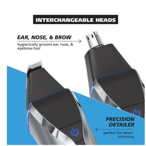 Tondeuse à barbe et visage rechargeable multifonction pour hommes, alimentation électrique USB, lame en acier inoxydable réglable, idéale pour les hôtels - Product Image 2