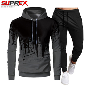ชุดวอร์มฤดูหนาวสำหรับผู้ชาย Suprex Enterprises แบบ 2 ชิ้น ผ้าโพลีเอสเตอร์/คอตตอน ป้องกันรังสียูวี เสื้อสเวตเชิ้ตสำหรับวิ่งและกางเกงจ็อกเกอร์ - Product Image 3
