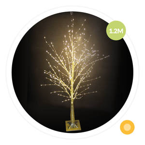 Rami d'albero LED oro Sirka a rosso 8W 120cm. (GSC 204690155) - Product Image 1