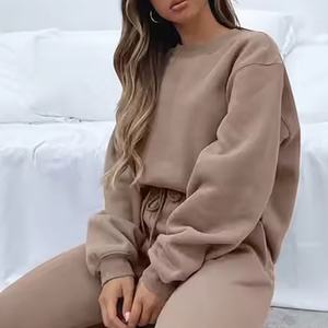 Conjuntos de Sudadera con Capucha para Mujer Tallas Grandes, 100% Algodón Felpa, Ropa Casual de Invierno, Personalizable, Ecológico y a la Moda - Product Image 4