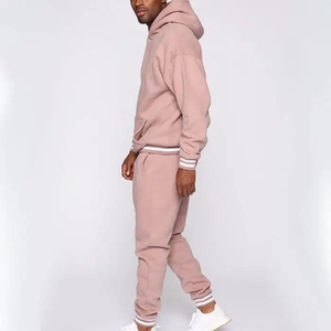 Affordable Price Mens Tracksuit Custom Logo Hoodie And Joggers Two Piece Warm Up Training Suit Wholesale Sportswear - Product Image 3