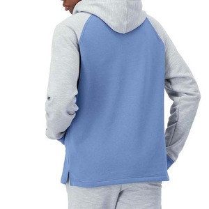 Sweat-shirts à capuche décontractés pour hommes en coton, couleur contrastée, broderie personnalisée, imprimé, manches longues, basiques, hiver, tissu 380g - Product Image 2