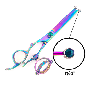 Double Swivel Handle Shears <b>Left</b> <b>Handed</b> Stainless Steel Hair Cutting <b>Scissors</b> - Product Image 4