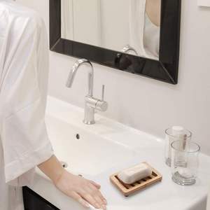 Bamboo Soap Dish Wooden Holder 2 Pack for <b>Bar</b> Wooden soap Tray Kitchen Tray Self Draining - Product Image 2