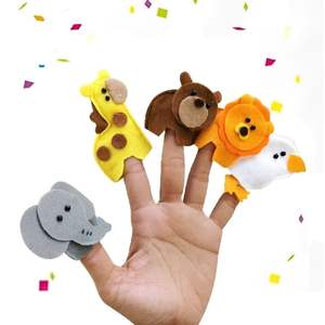 Ensemble de marionnettes à doigts Famille Noé, marionnettes en tissu doux et résistantes, avec Noé, sa femme et ses fils, pour les enfants de 2 à 6 ans, école du dimanche, maison - Product Image 1