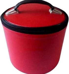 Estuche para Fes Maçonico (Rojo) con Cierre de Cremallera, Imitación de Cuero Azul, Altura: 20 cm, Diámetro: 22 cm, con Calidad Premium - Product Image 1