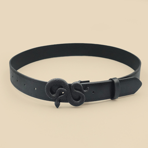 Ceinture décontractée en cuir de vachette boucle en alliage loisirs mode élégante ceinture tactique en cuir fendu véritable - Product Image 2