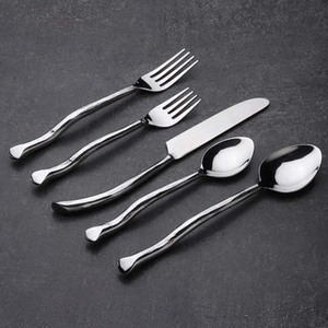 Wholesale Bright Collection Amazing Luxury Designer Long Banging Handle Stainless Steel Mirror Polished Sustainable <b>Flatware</b> <b>Set</b> - Product Image 5