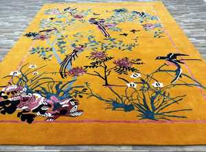 พรมปูพื้นขนสัตว์ทอมือคุณภาพระดับพรีเมี่ยมใหม่ดีไซน์แอบสแตรกต์ทำมือปรับแต่งเองได้ - Product Image 4