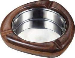 Accessoire de qualité supérieure cendrier à cigares bois incrusté de métal motif de luxe unique Logo personnalisé et barre de bureau d'hôtel solide de haute qualité - Product Image 3