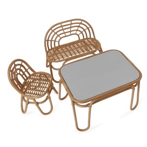 Chaise décorative en rotin organique avec fleur pour chambre d'enfant Meubles pour enfants Décorations pour la maison Meilleur prix 2024 - Product Image 1