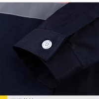 Chemise de travail de sécurité boutonnée à manches longues vêtements de travail réfléchissants vêtements haute visibilité uniforme hommes chemise haute visibilité rouge Fluorescent